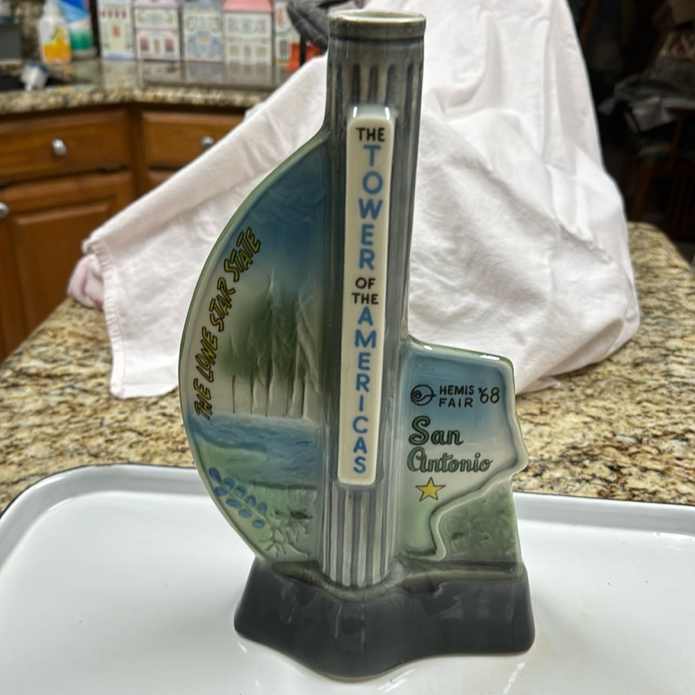 Jim Beam Decanter Vintage - 1968 Texas Hemis Fair 1968 Jim Beam Whiskey Decanter
